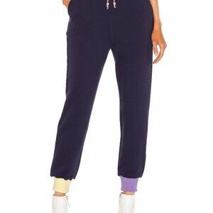 Olivia Rubin Tilda Pant Size Large Colorblock Pull On Joggers Navy Lounge Comfy